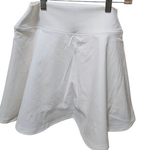 Spiritual Gangster Cheer Active Skirt White Athletic NEW